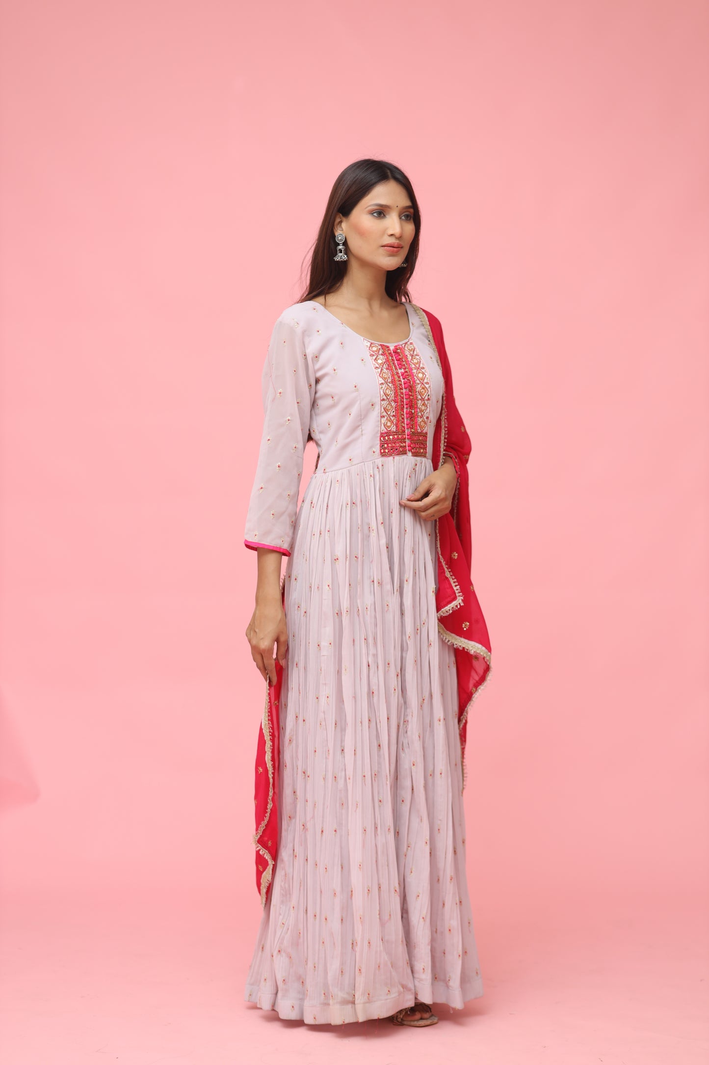 Anarkali Dress with Dupatta