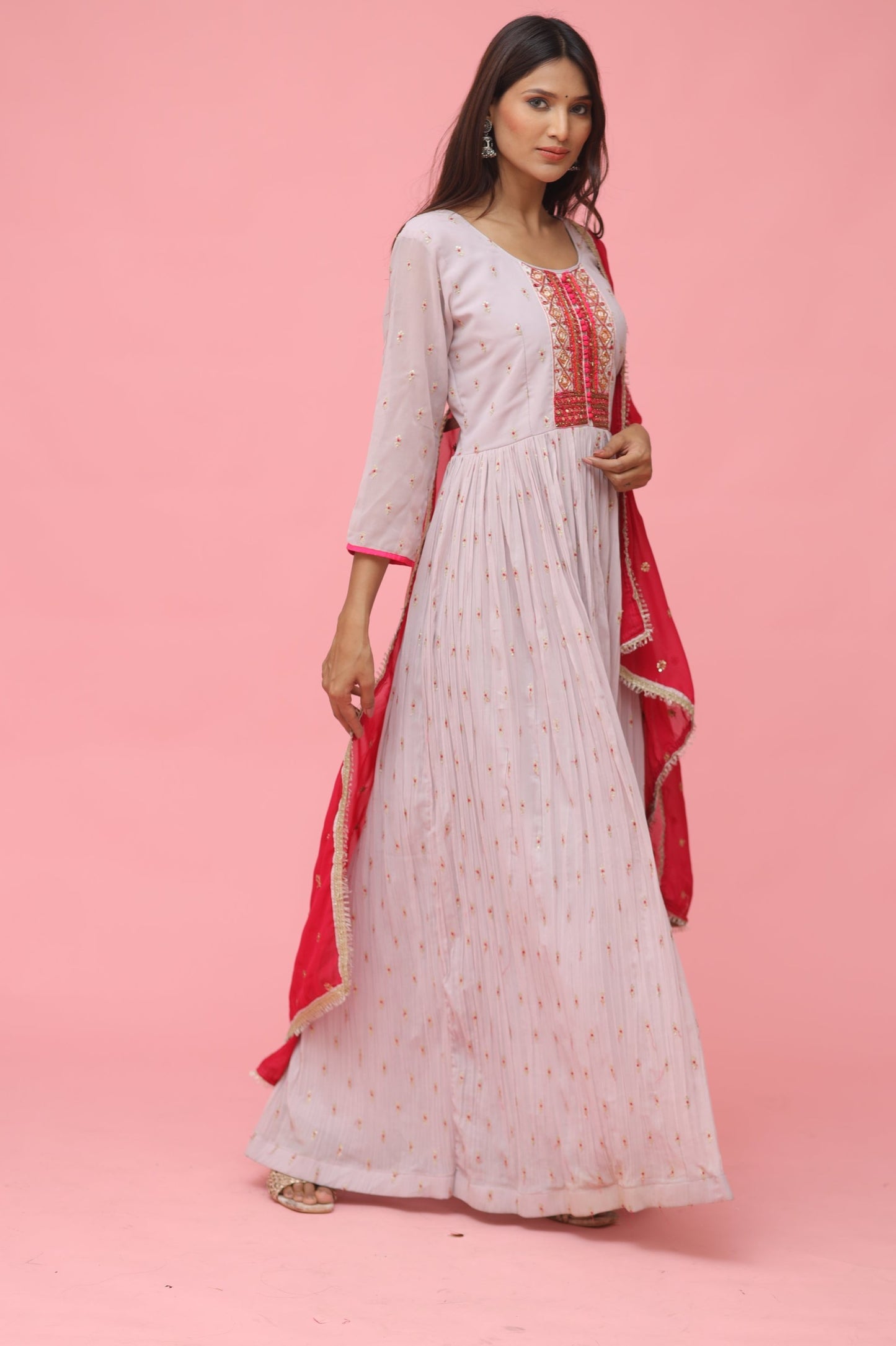 Anarkali Dress with Dupatta