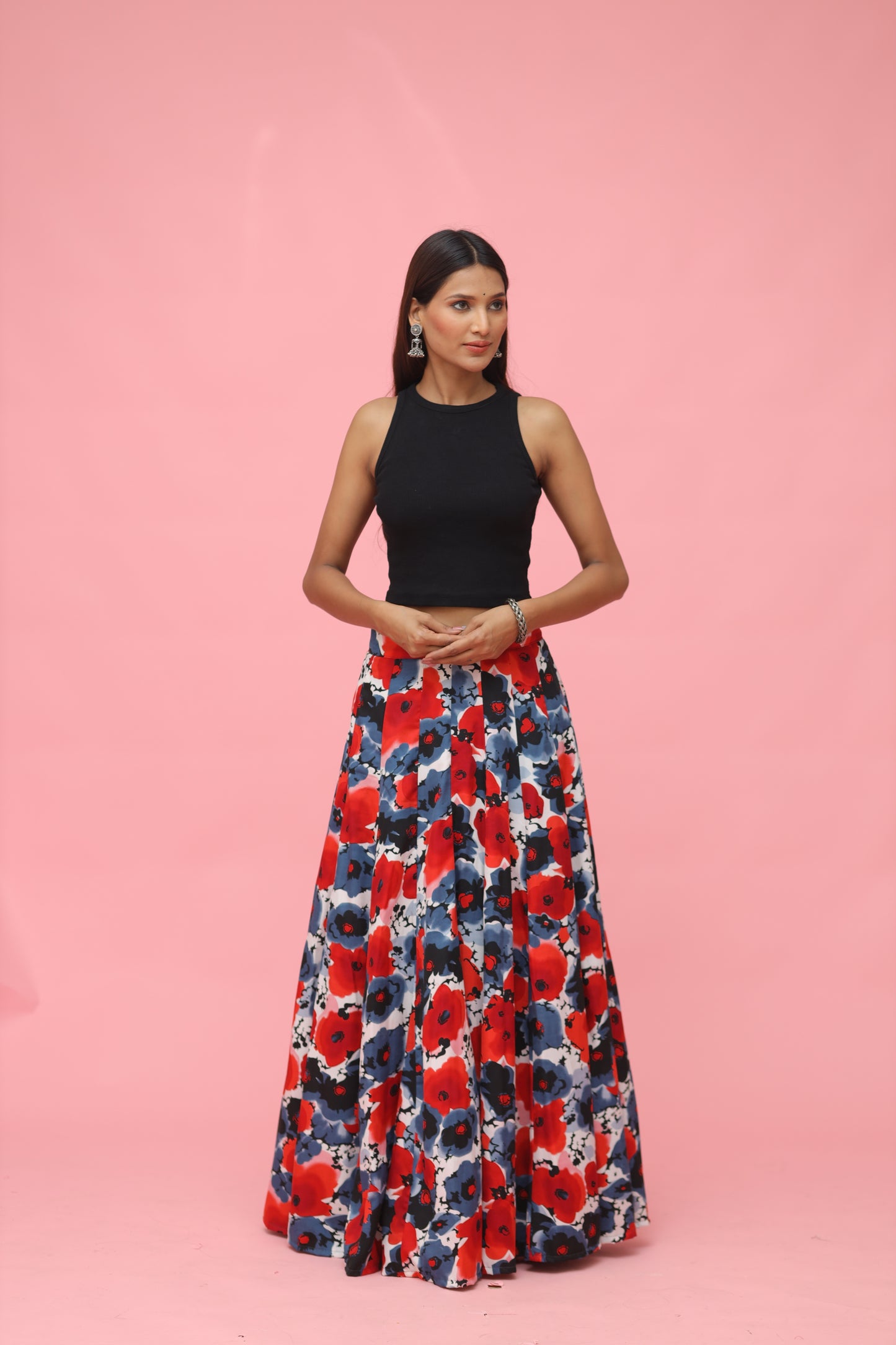Floral Pink Skirt