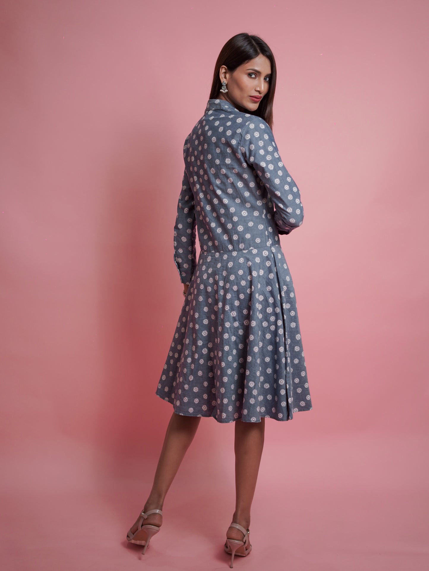Blue Shirt Dress
