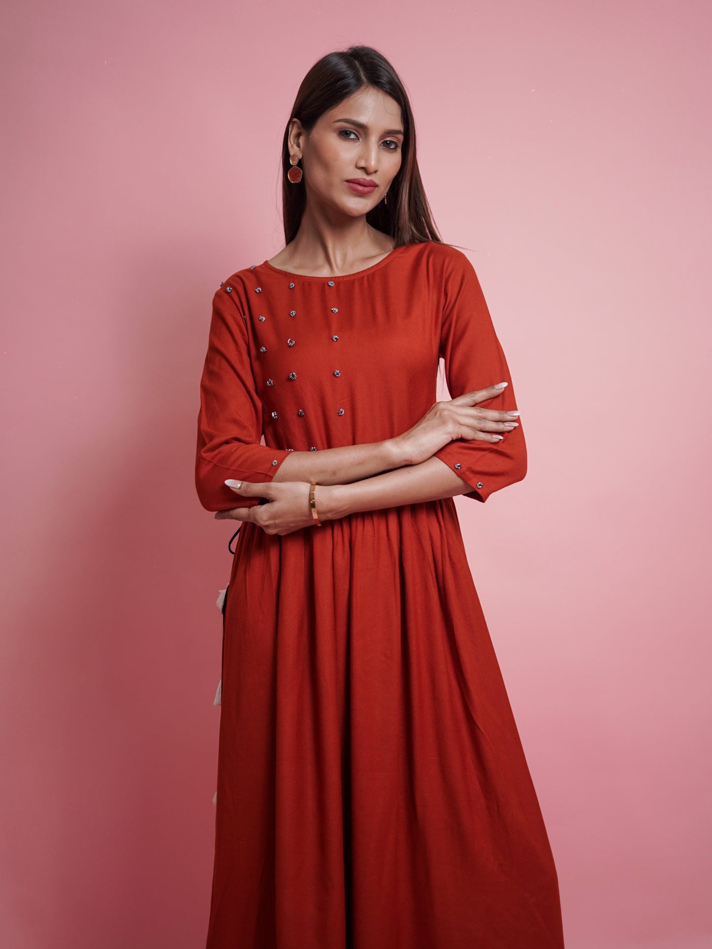 Rust gown
