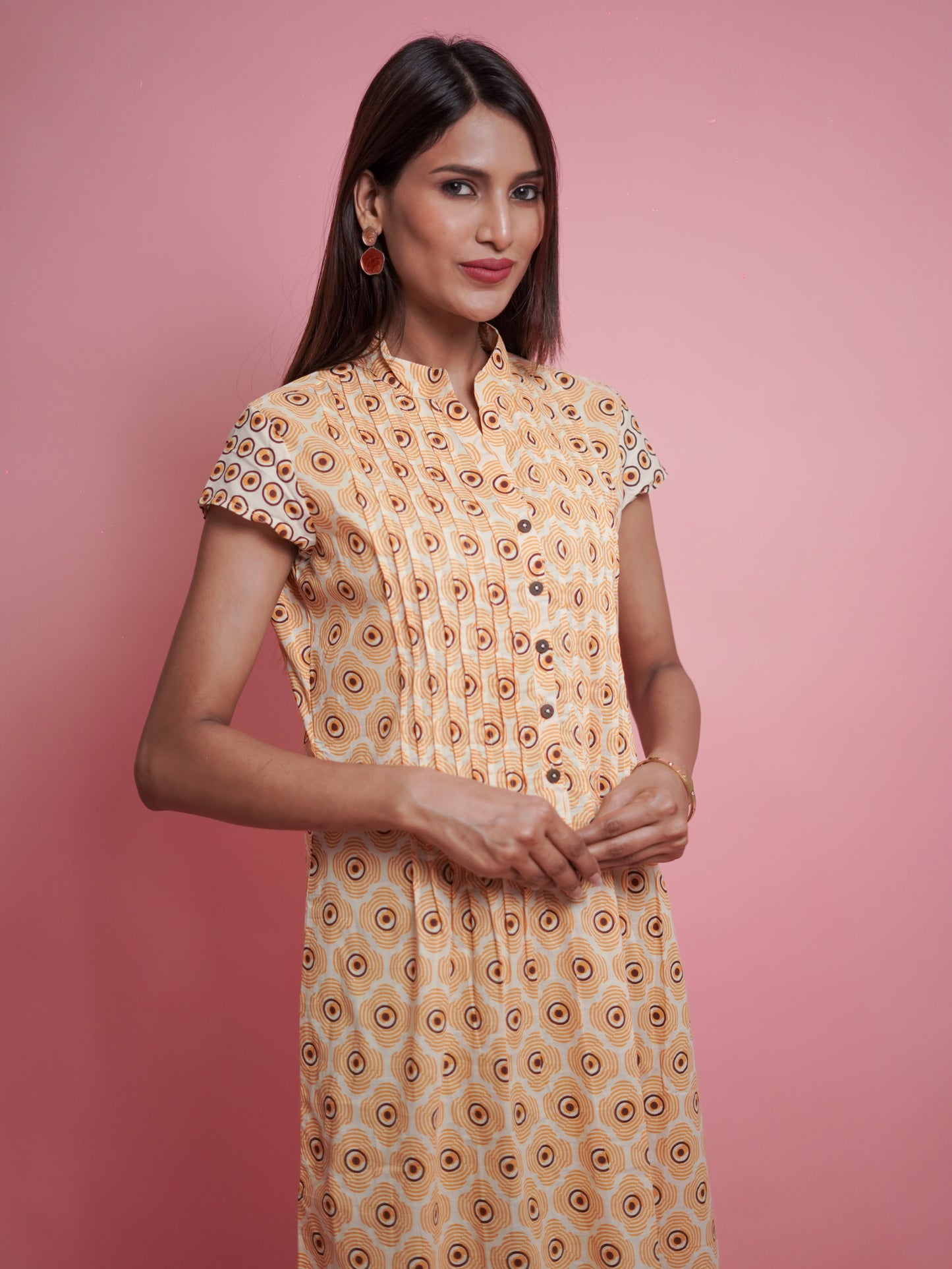 Pastel peach kurti