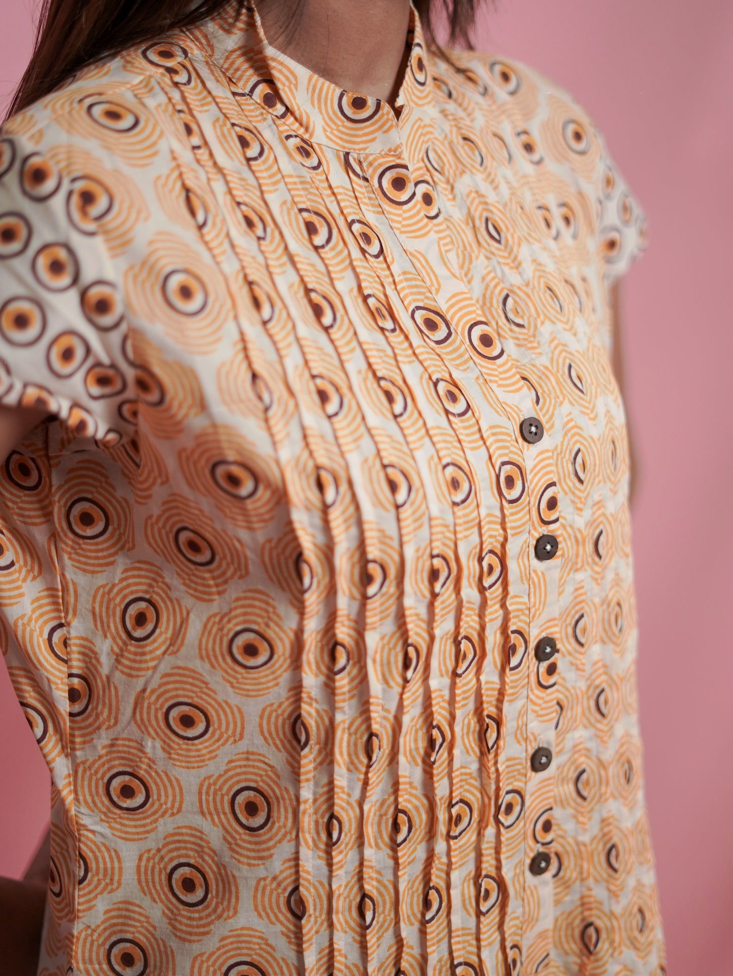 Pastel peach kurti