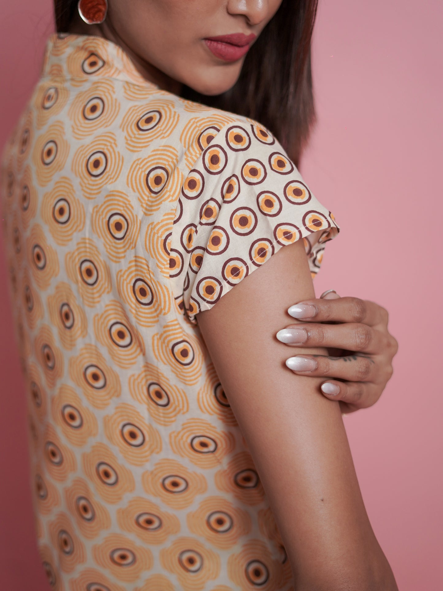 Pastel peach kurti
