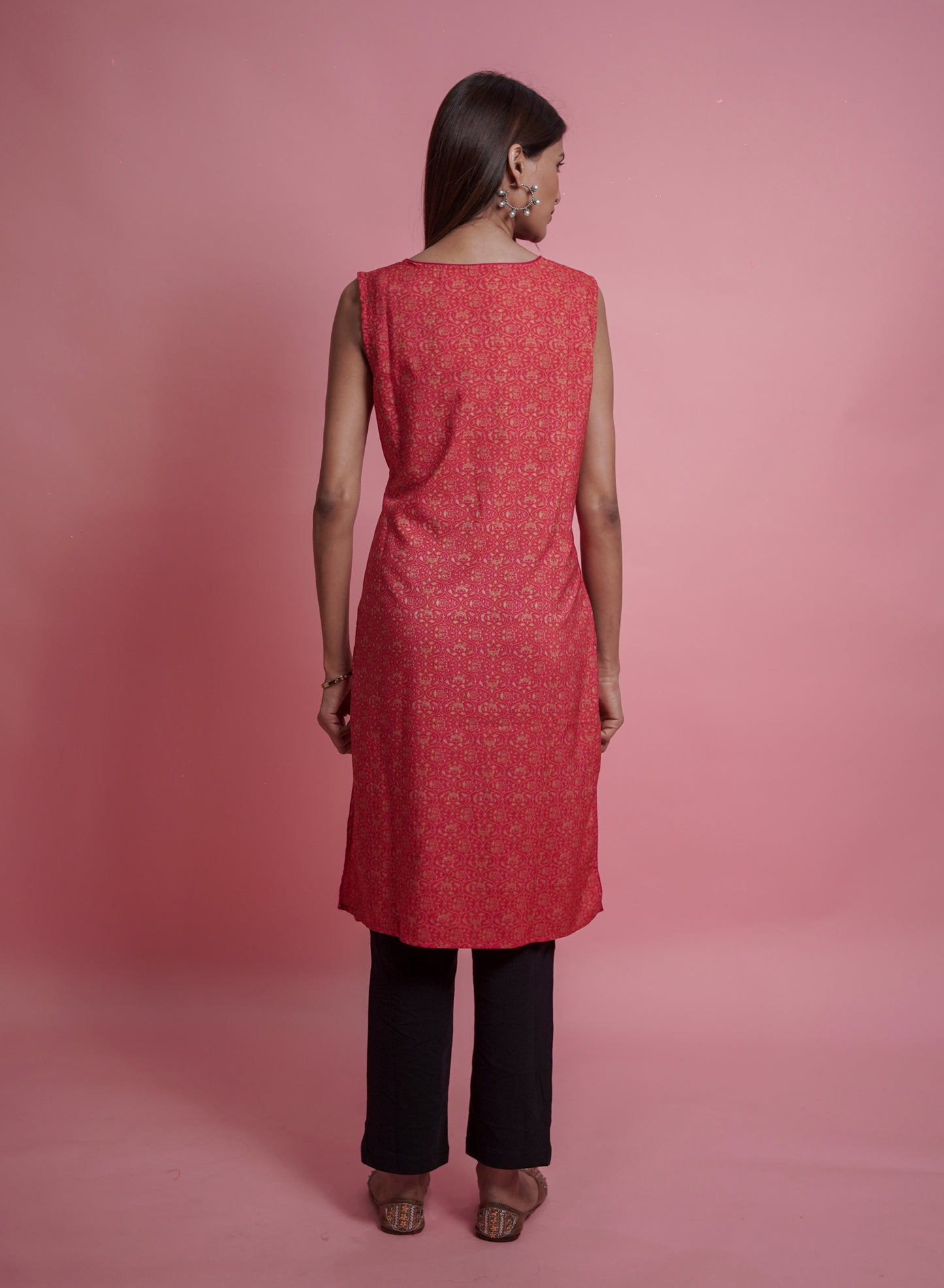 Red Kurti Set