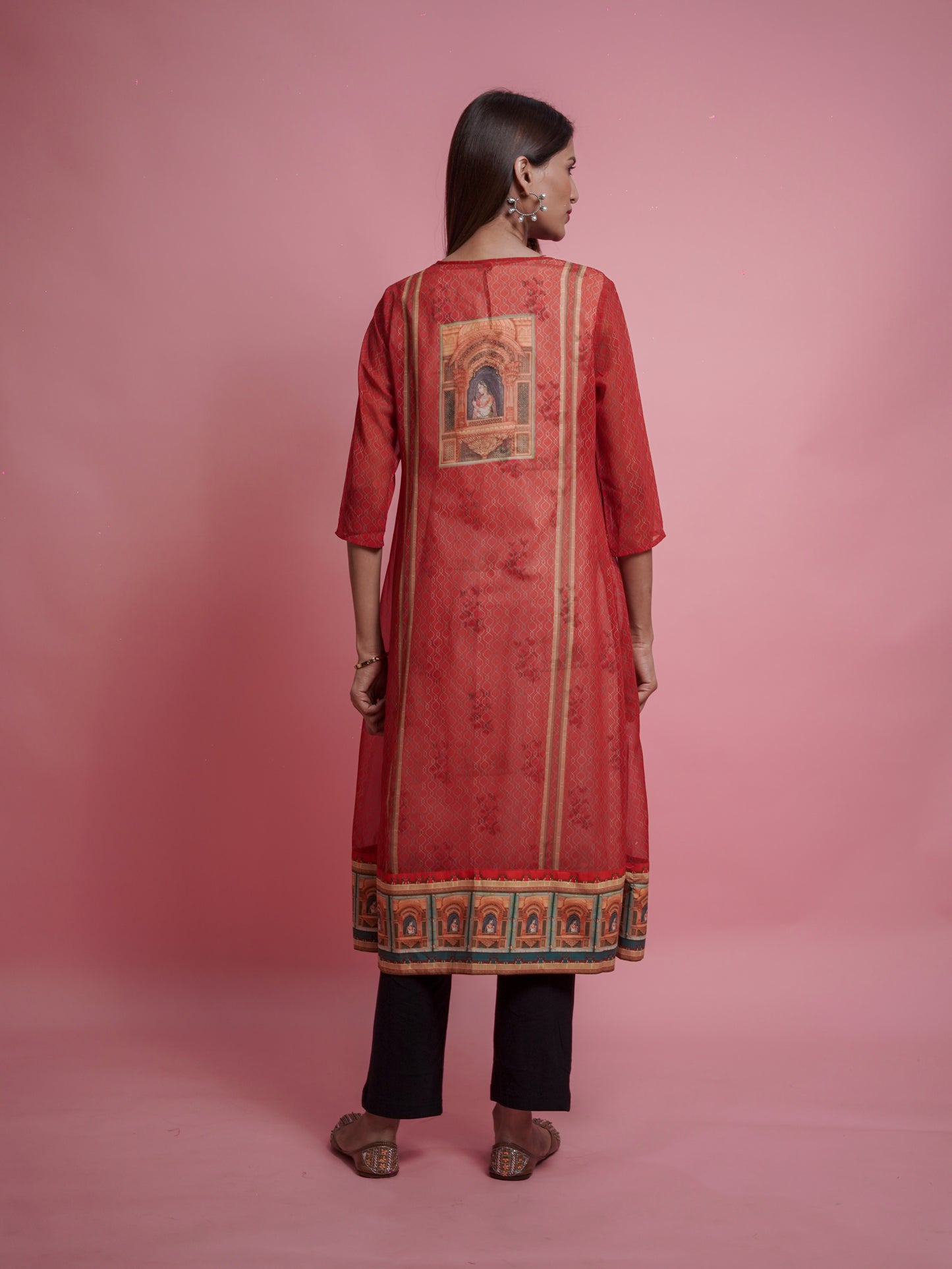 Rust Kurti Set
