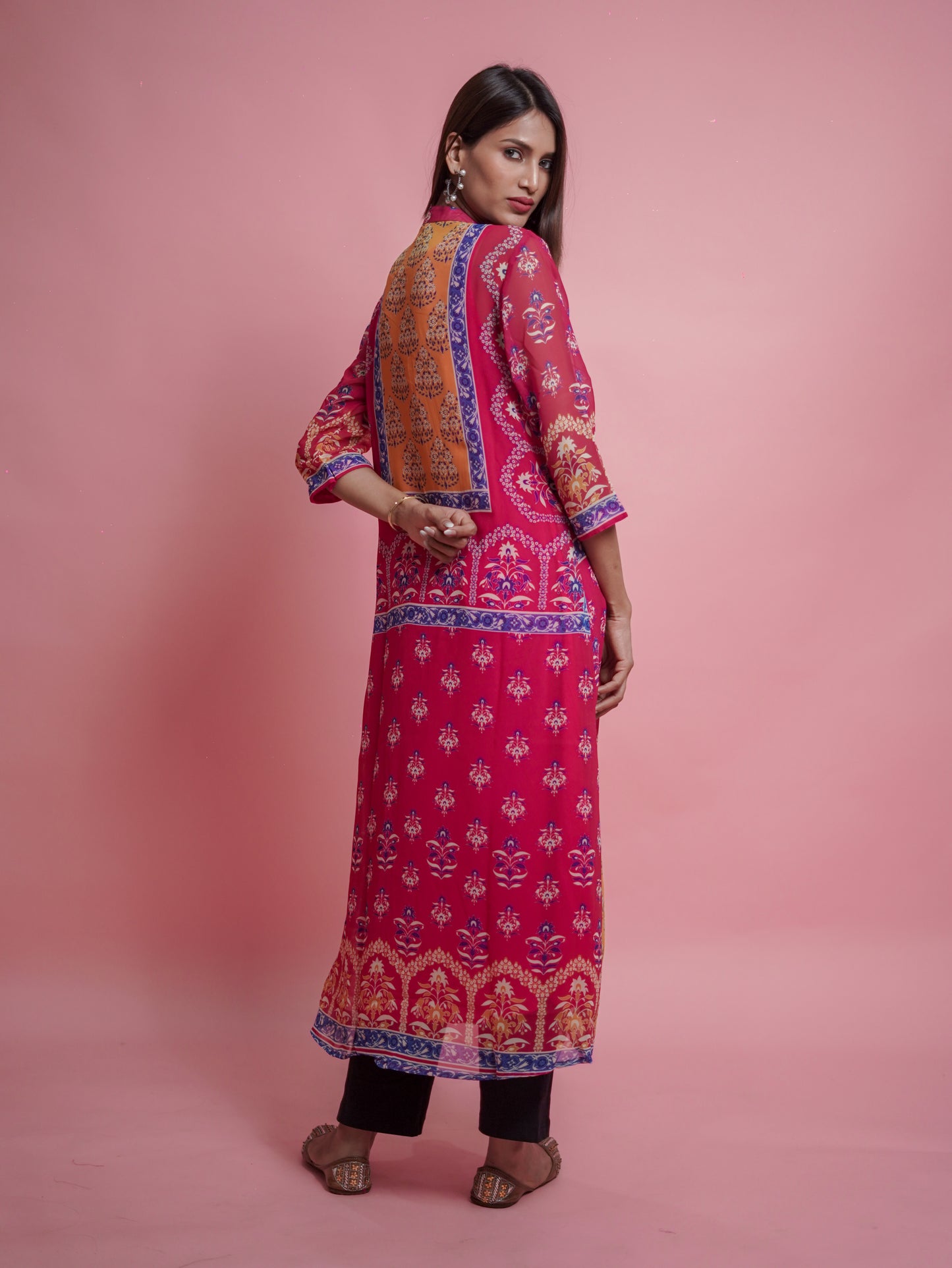 Pink Kurti Set
