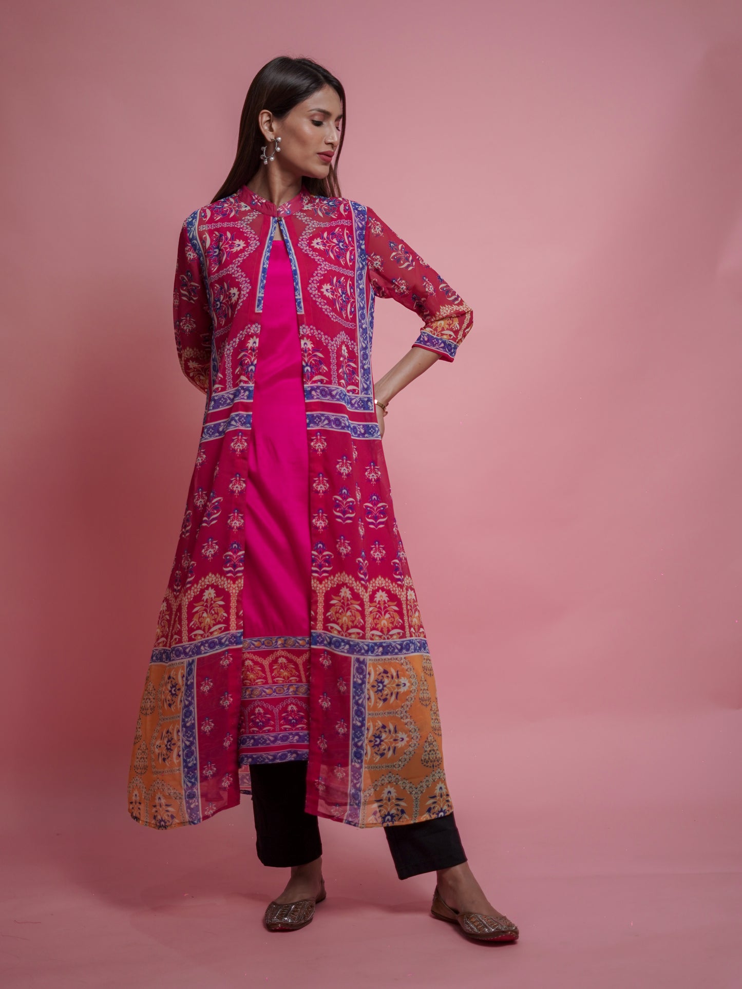 Pink Kurti Set