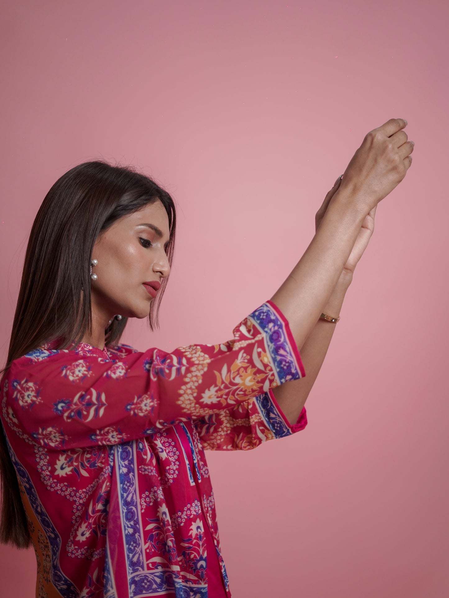 Pink Kurti Set