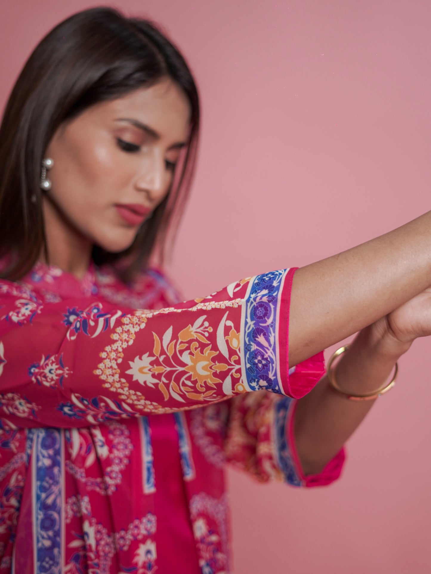 Pink Kurti Set