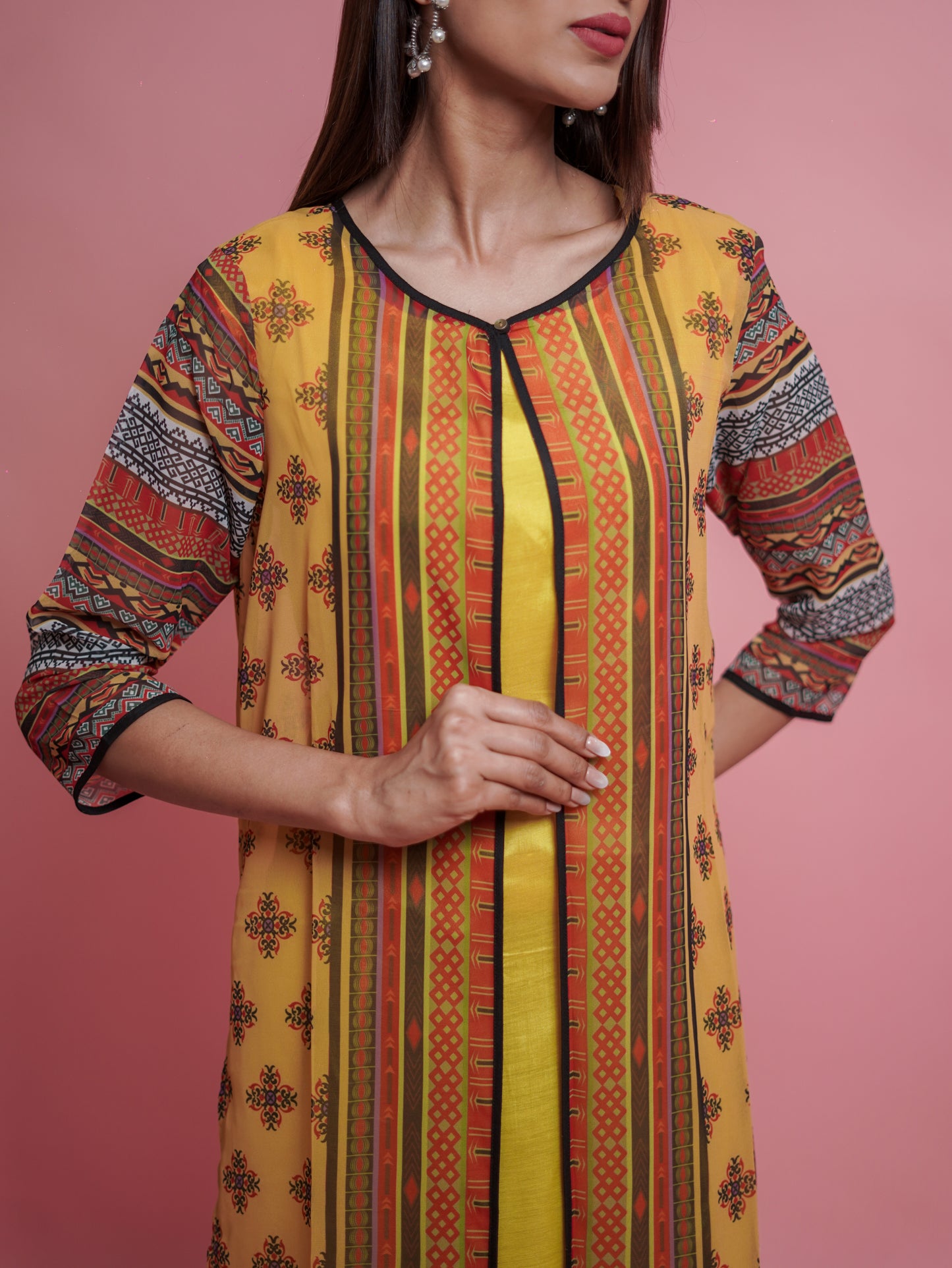 Yellow Kurti Set