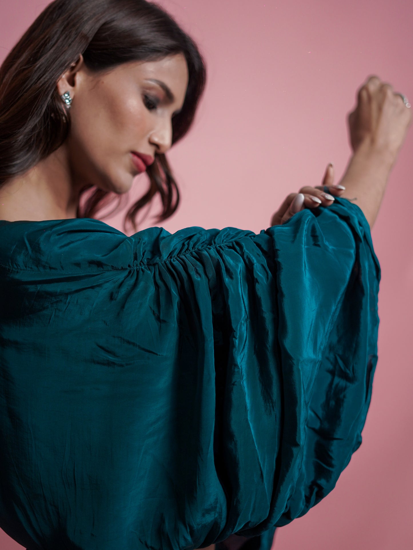 Cowl Top with Skirt