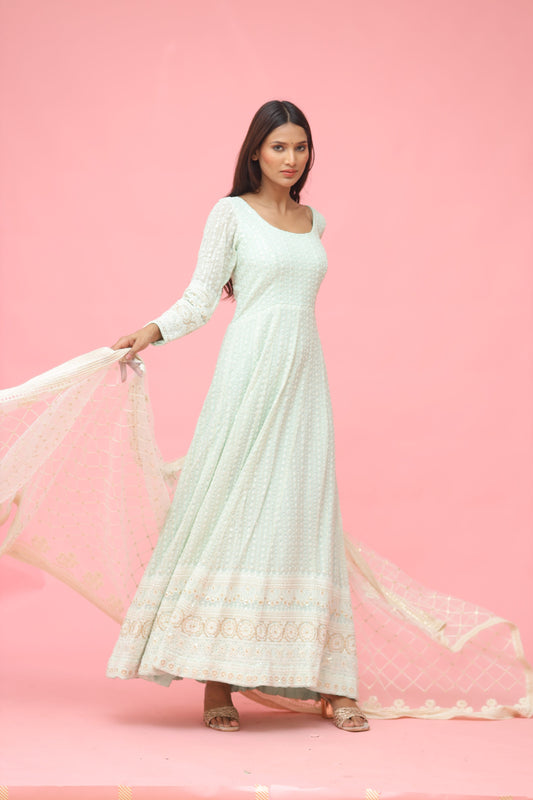 Anarkali Dress with Dupatta